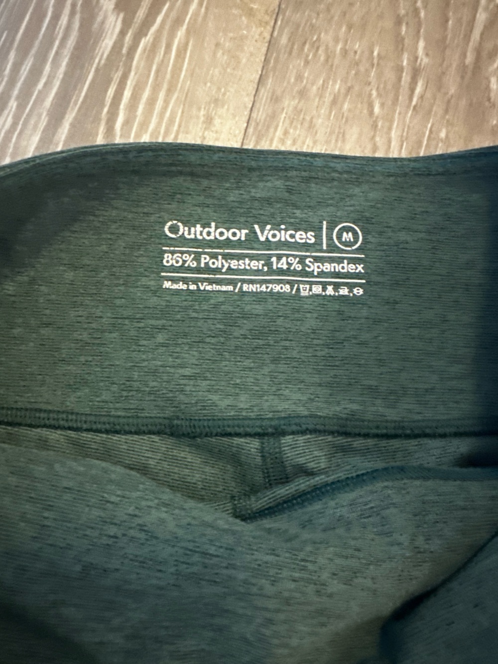 Outdoor Voices Green Heather Legging - Picture 3 of 3